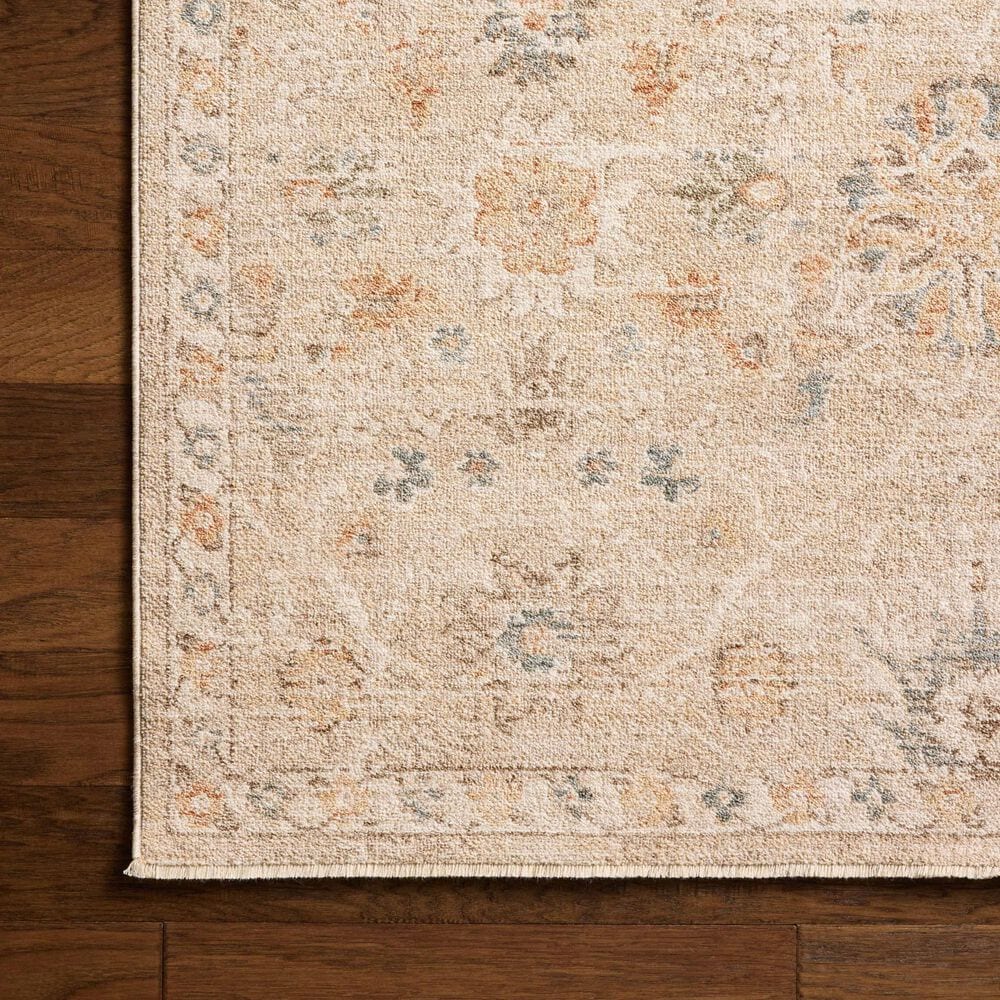 Chris Loves Julia x Loloi Palma Natural and Multicolor 3'6" x 5'6" Area Rug, , large