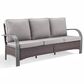 Sunwell Garden 3-Seater Patio Sofa with Curved Armrests in Gray, , large