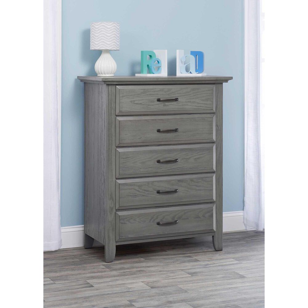Oxford Baby Chandler 5-Drawer Chest in Graphite Gray, , large