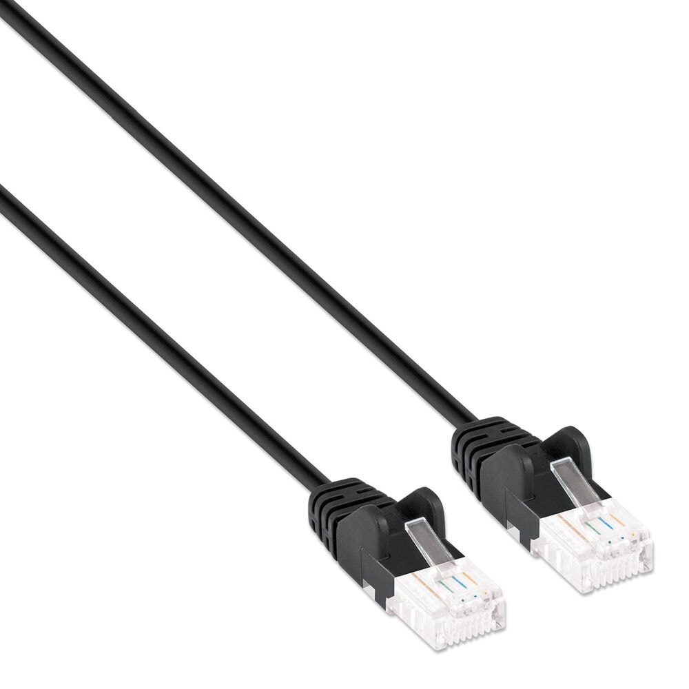 Manhattan Cat6 5' UTP Slim Network Patch Cable in Black, , large