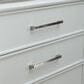 Belle Furnishings Reflections 5-Drawer Chest in Pearl White and Rhinestone, , large