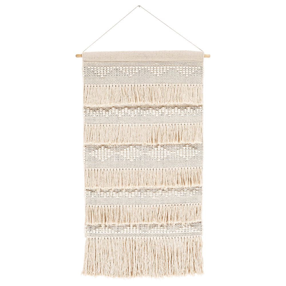 Surya Helena Wall Hanging in Ivory and Beige, , large