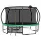 HOMLUX 14" Outdoor Trampoline in Green, , large