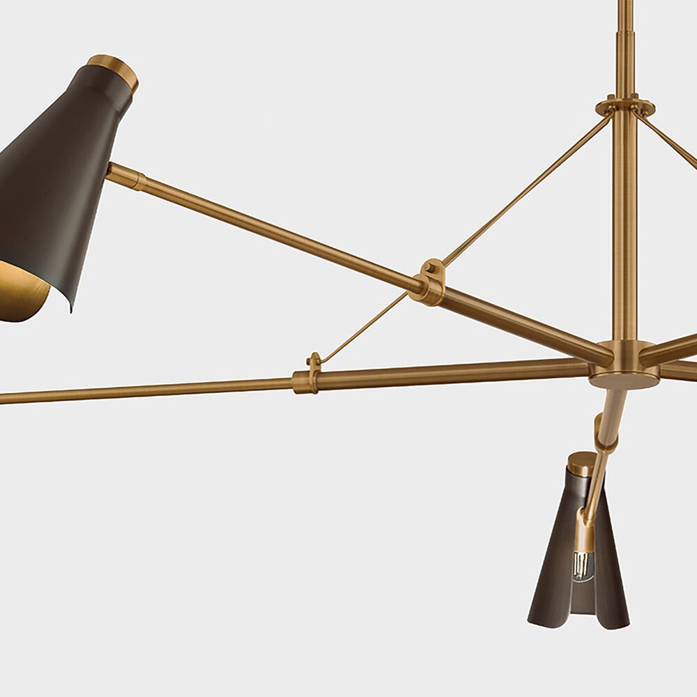Troy Lighting Andersen 5-Light Chandelier in Patina Brass and Bronze, , large