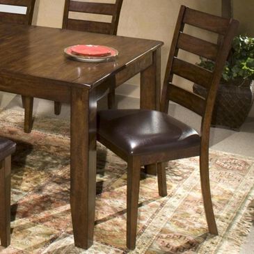 Hawthorne Furniture Kona Ladder Back Side Chair with Upholstered Seat in Raisin Finish, , large