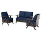 Sunwell Garden 3-Piece Patio Chat Set in Navy, , large