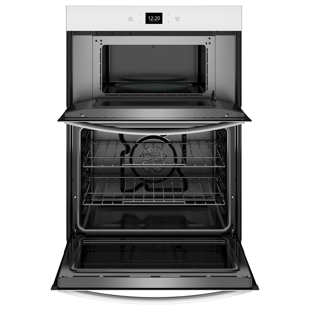 Whirlpool 27&quot; Self-Cleaning Convection Air Fry Convection Smart Microwave Wall Oven Combo in White, , large