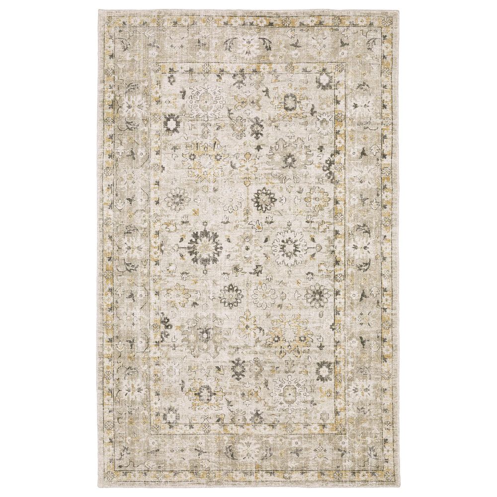 Oriental Weavers Windham Beige and Gold 9" x 12" Area Rug, , large