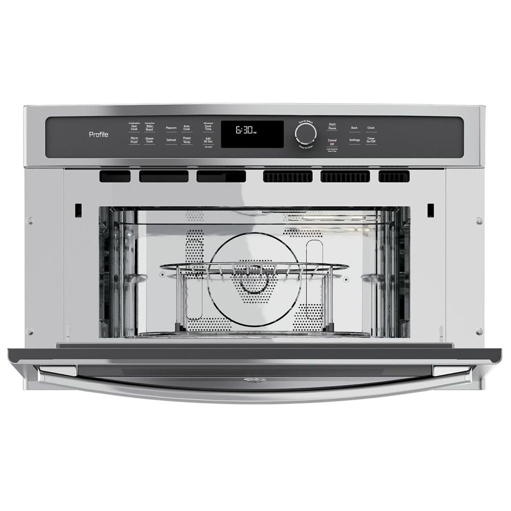 GE Profile 1.7 Cu. Ft. Convection BuiltIn Microwave Oven in Stainless