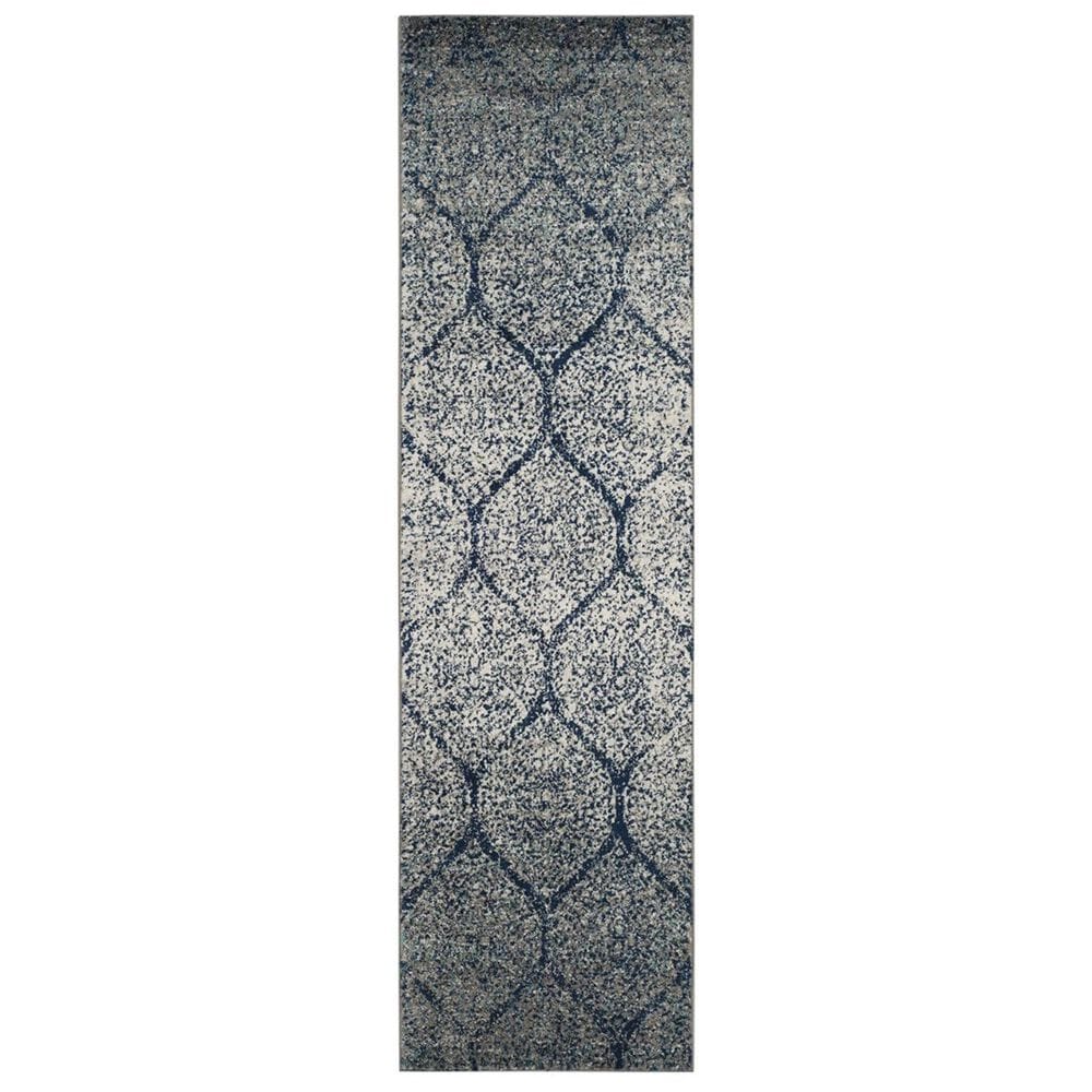 Safavieh Madison MAD604G 2&#39;2&quot; x 10&#39; Navy and Silver Runner, , large