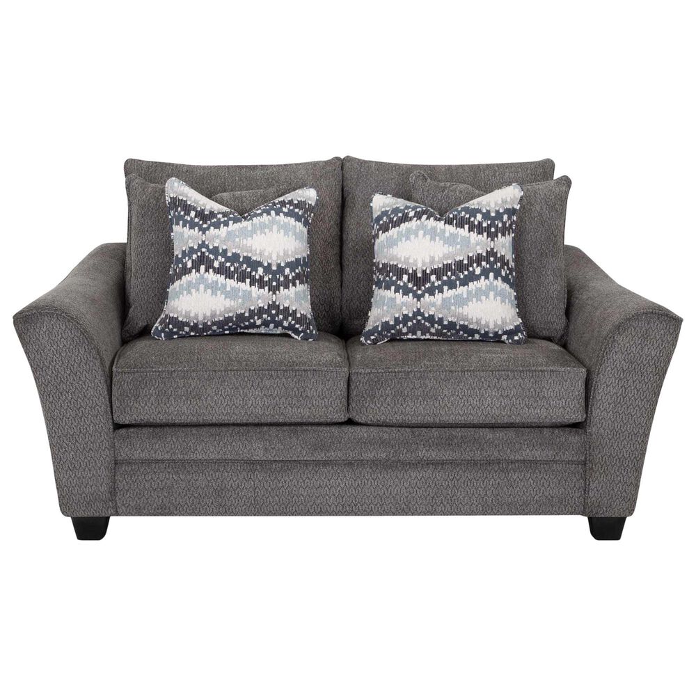 Moore Furniture Eastbrook Stationary Loveseat in Shasta Charcoal, , large