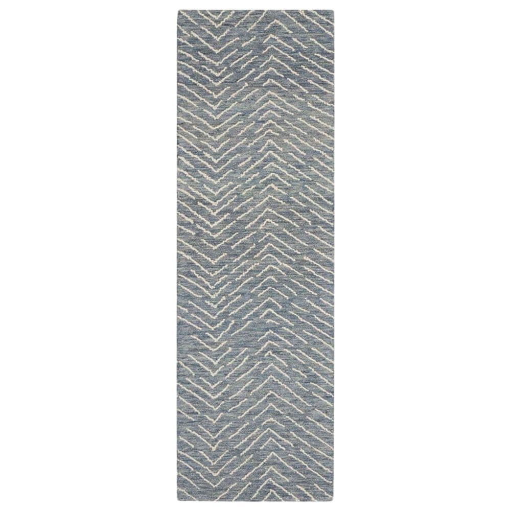 Nourison Colorado 2"3" x 7"6" Indigo and Ivory Runner, , large