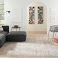 Nourison Luna 8"6" x 11"6" Blue and Mocha Area Rug, , large