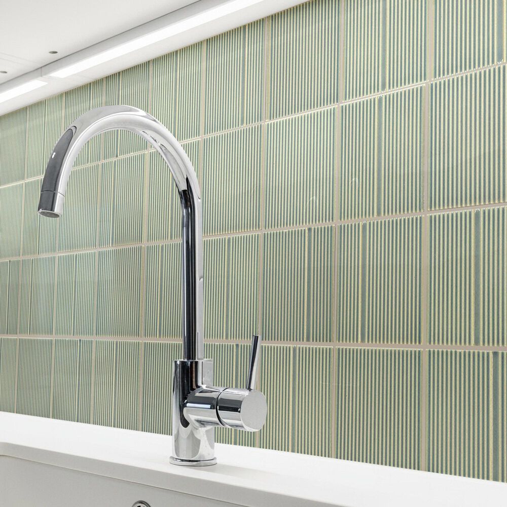 Emser Kanji Mori 4" x 4" Square on 12" x 16" Glossy Porcelain Tile, , large