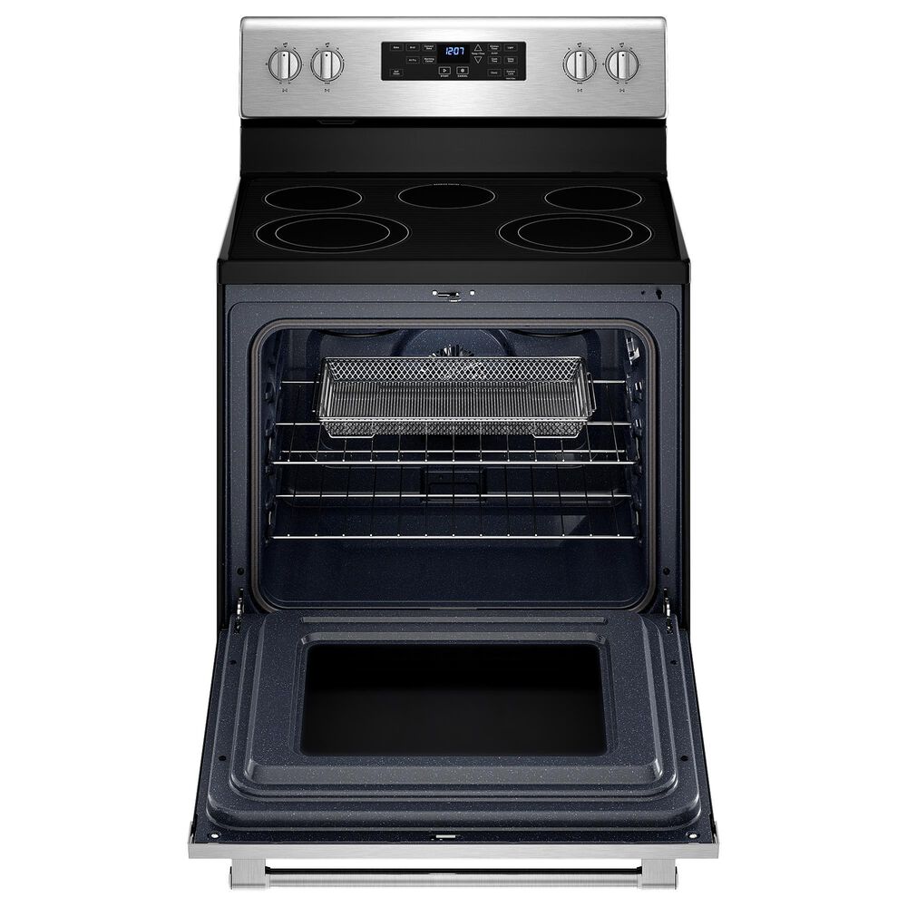 Maytag 30 in. 5.3 cu. ft. Air Fry Convection Oven Freestanding Electric  Range with 5 Smoothtop Burners - Fingerprint Resistant Stainless