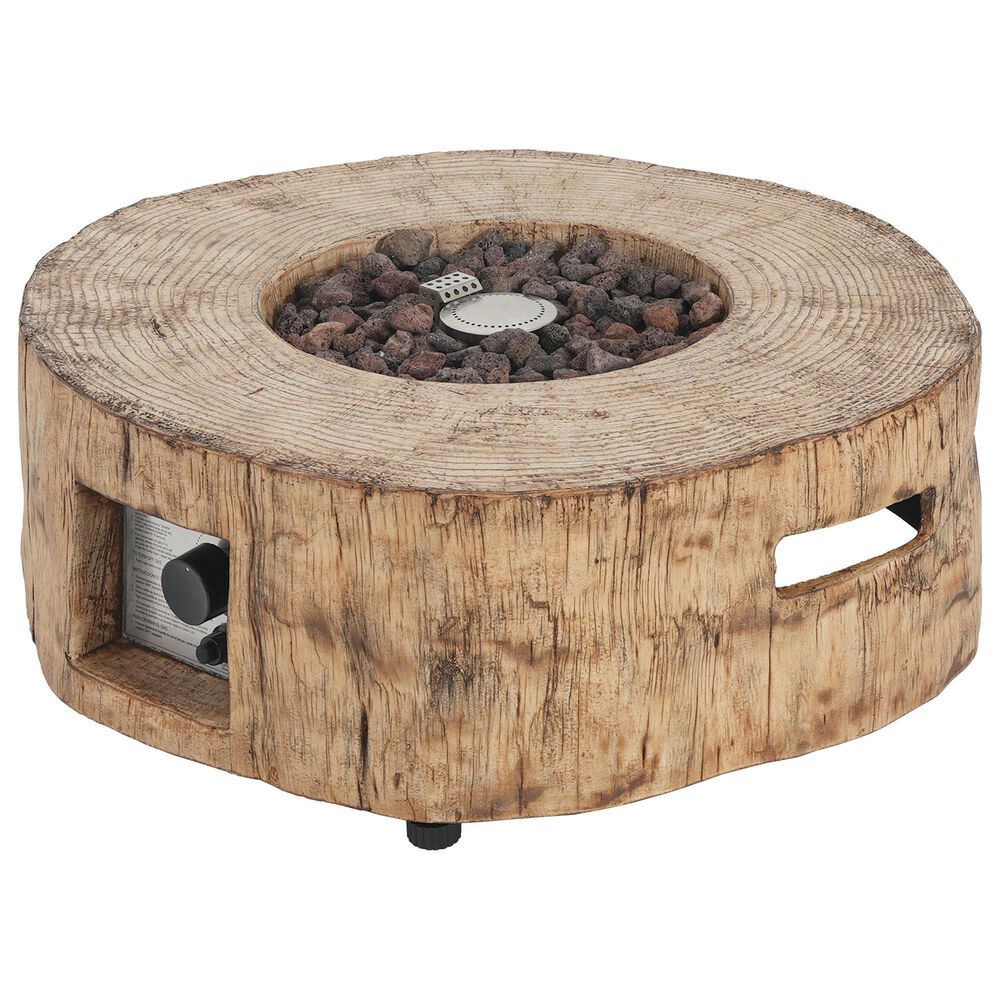 Hearth and Haven Outdoor Propane Fire Pit with 30,000 BTU Output in Brown, , large