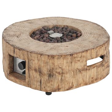 Hearth and Haven Outdoor Propane Fire Pit with 30,000 BTU Output in Brown, , large