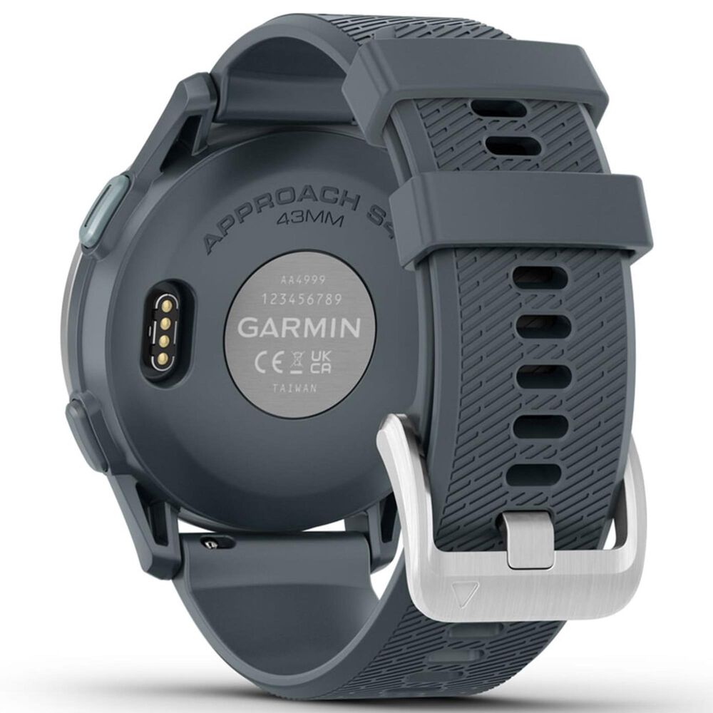 Garmin Approach S44 43mm Golf Smartwatch Silver Aluminum Bezel Case with Twilight Silicone Band, , large