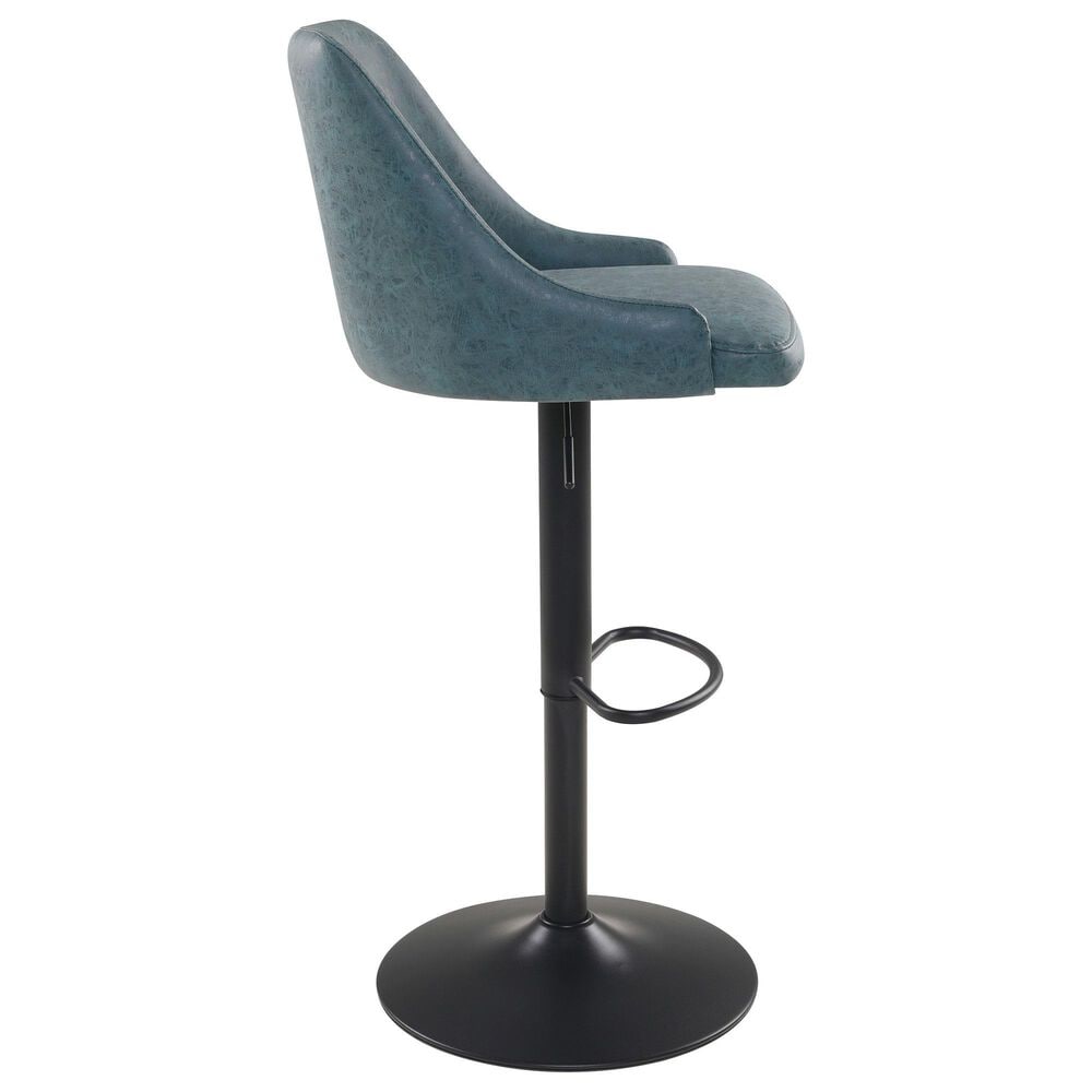 Office Star Products Sylmar Height Adjustable Swivel Stool in Navy, , large
