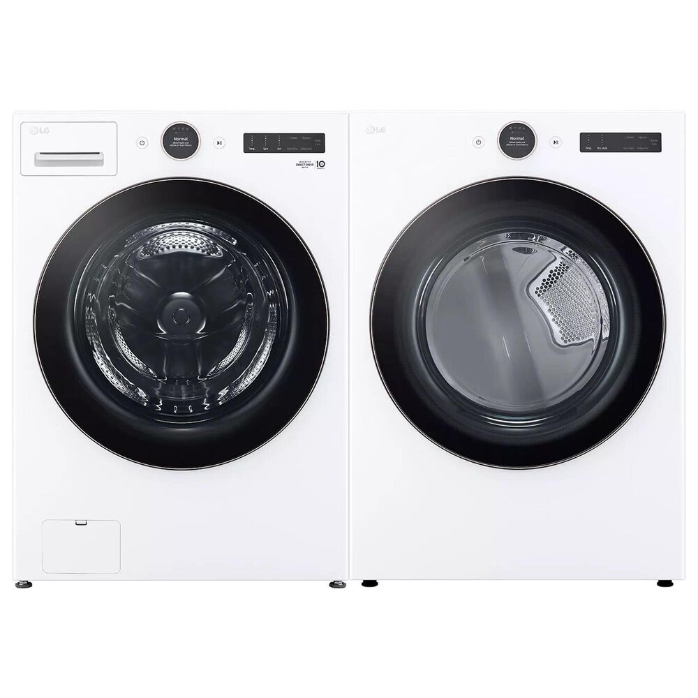 LG 5.0 Cu. Ft. Washer and Gas Dryer in White , , large