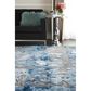 Nourison Prismatic PRS10 3"9" x 5"9" Blue and Grey Area Rug, , large