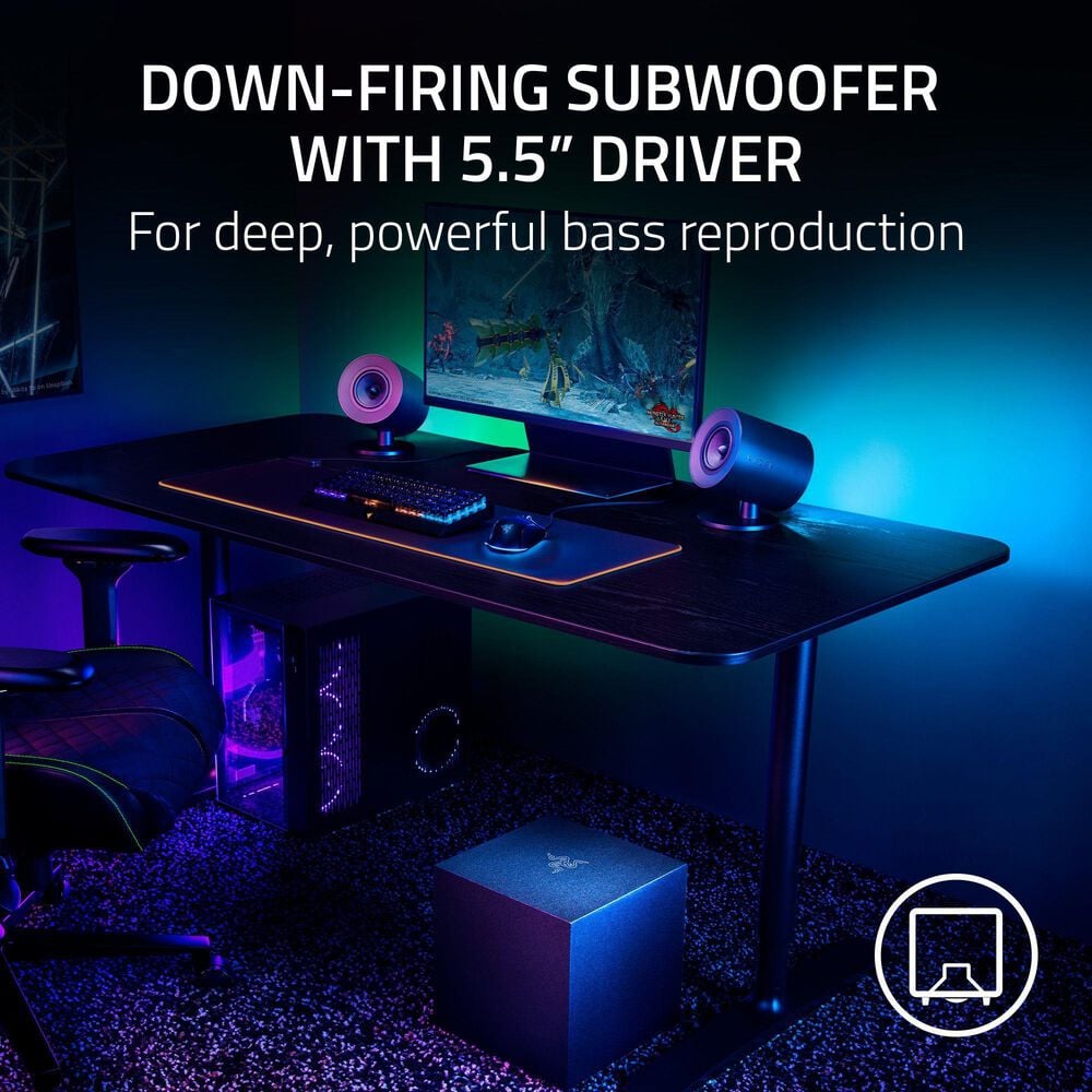 Razer Razer Nommo V2 - Full-Range 2.1 PC Gaming Speakers with Wired Subwoofer, , large