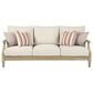 Ashley Clare View Sofa with Beige Cushion in Antique Teak, , large