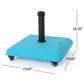 Noble House Hayward Patio Umbrella Holder in Teal, , large