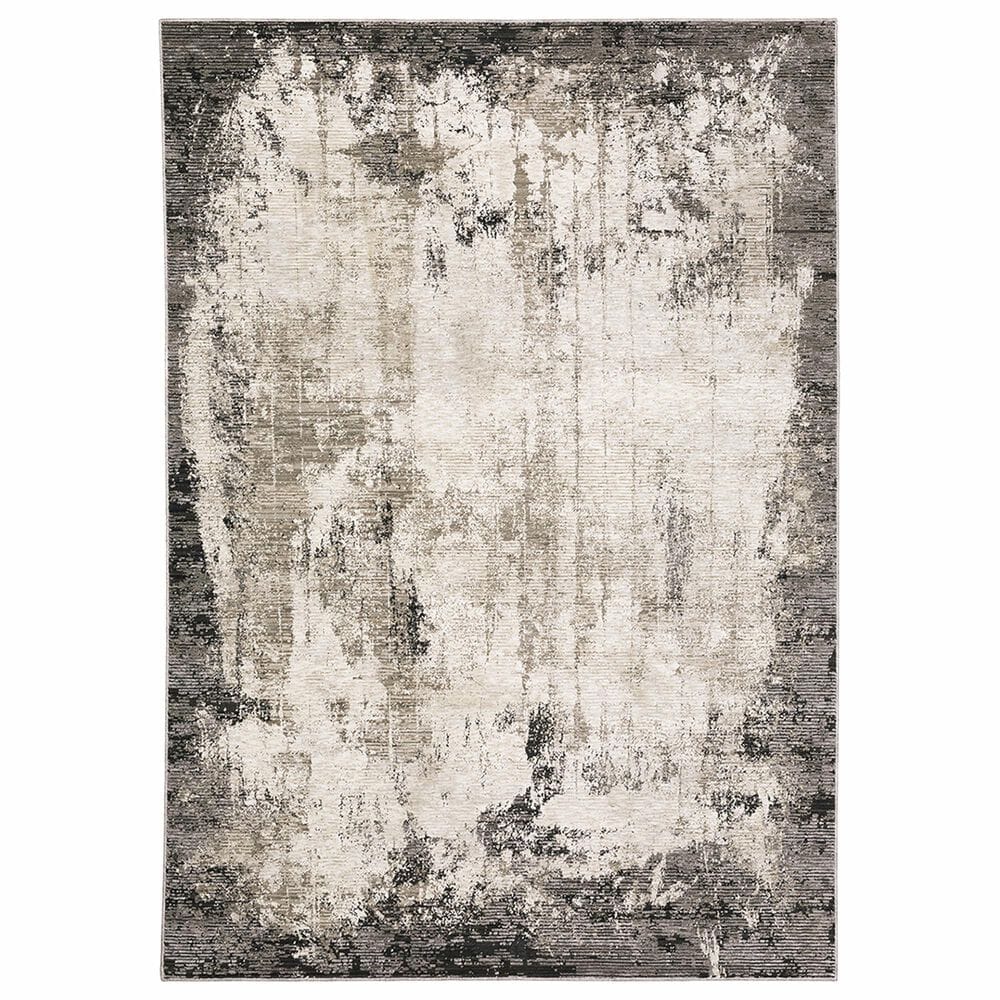 Oriental Weavers Nebulous Crystal 2"3" x 7"6" Grey Runner, , large
