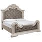 Millenium Bruchandi King Upholstered Panel Bed in Antiqued White, , large