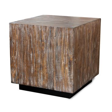 Urban Roads Seville End Table in Weathered Barn, , large