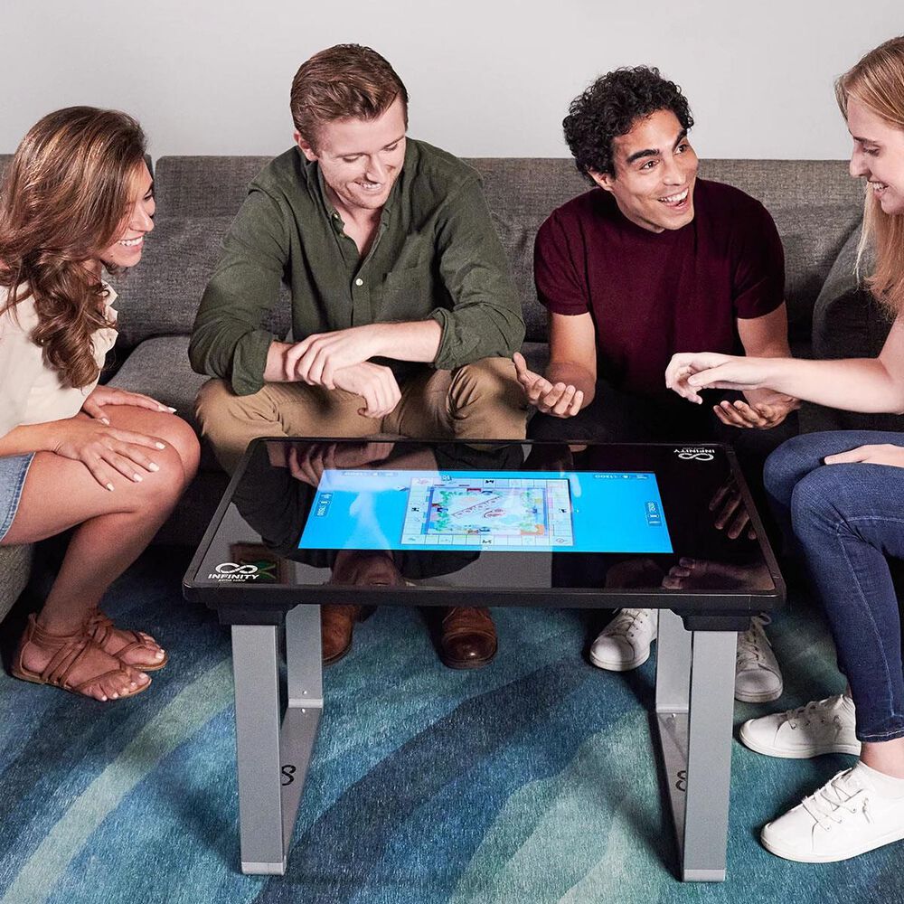Arcade1up 32&quot; Screen Infinity Game Table in Black, , large
