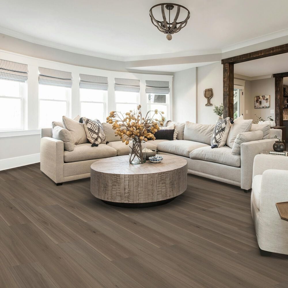 Karastan Danbury Alcove Rainfall Walnut 9&quot; x 81&quot; Laminate, , large