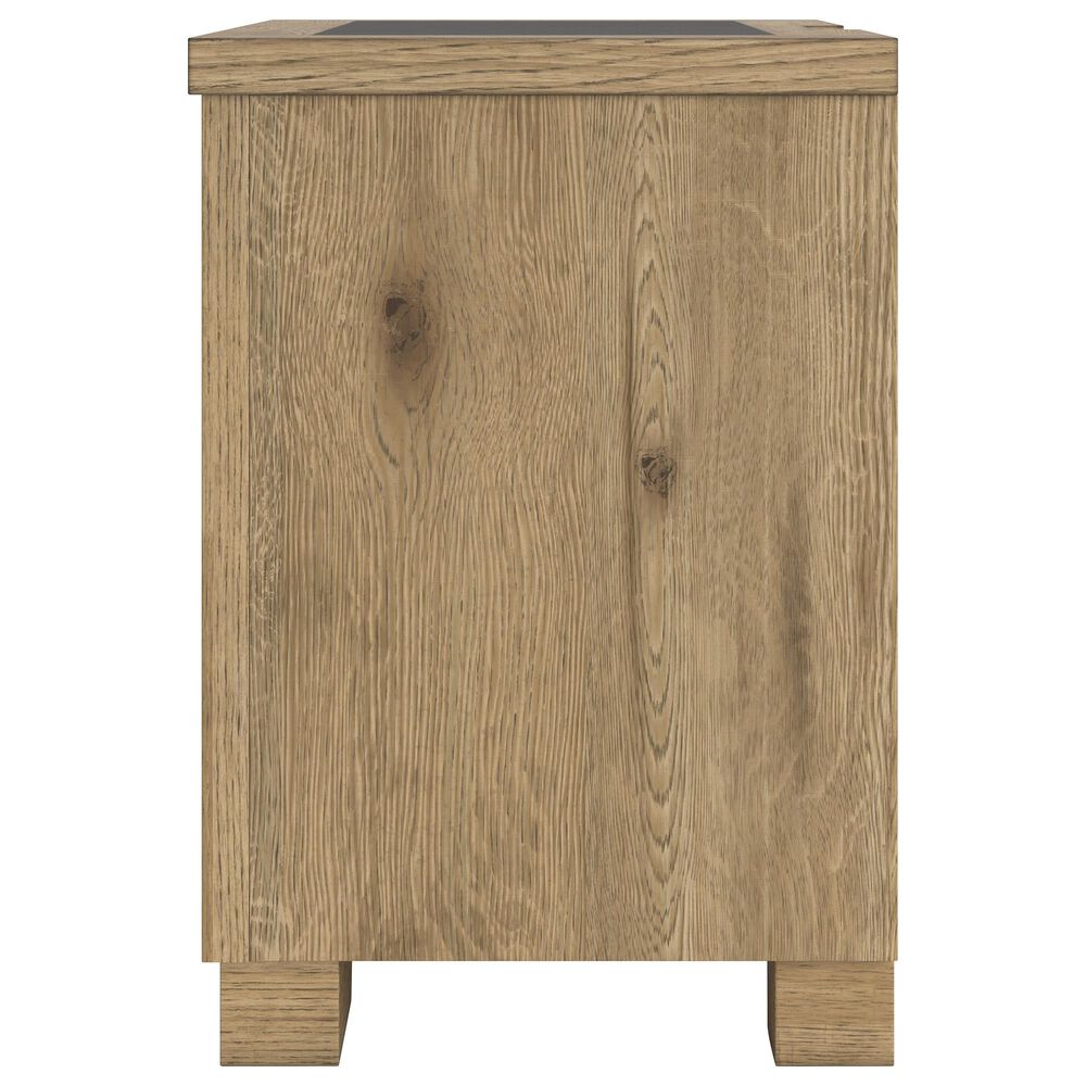 Ashley Galliden 2-Drawer Nightstand in Light Brown and Cement, , large