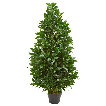Nearly Natural Inc 4" Bay Leaf Artificial Topiary Tree (Indoor/Outdoor), , large