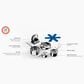 Joseph Joseph Space Steel 5-Piece Cookware Set with Folding Handle in Stainless Steel, , large