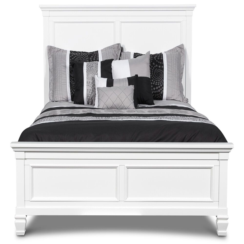 New Heritage Design Tamarack Twin Panel Bed in White, , large