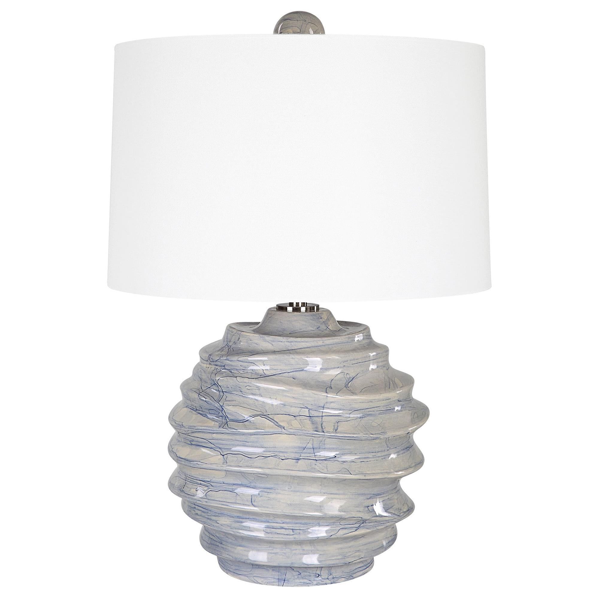 Cobalt blue ceramic table lamps best sale