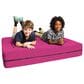Jaxx Zipline Big Kids Modular Sofa & Ottoman in Fuchsia, , large