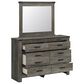Ashley Frandern 6-Piece Full Bookcase Storage Bedroom Set in Rustic Warm Gray, , large