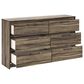 Ashley Elbrim 3-Piece King Panel Bedroom Set in Weathered Brown, , large
