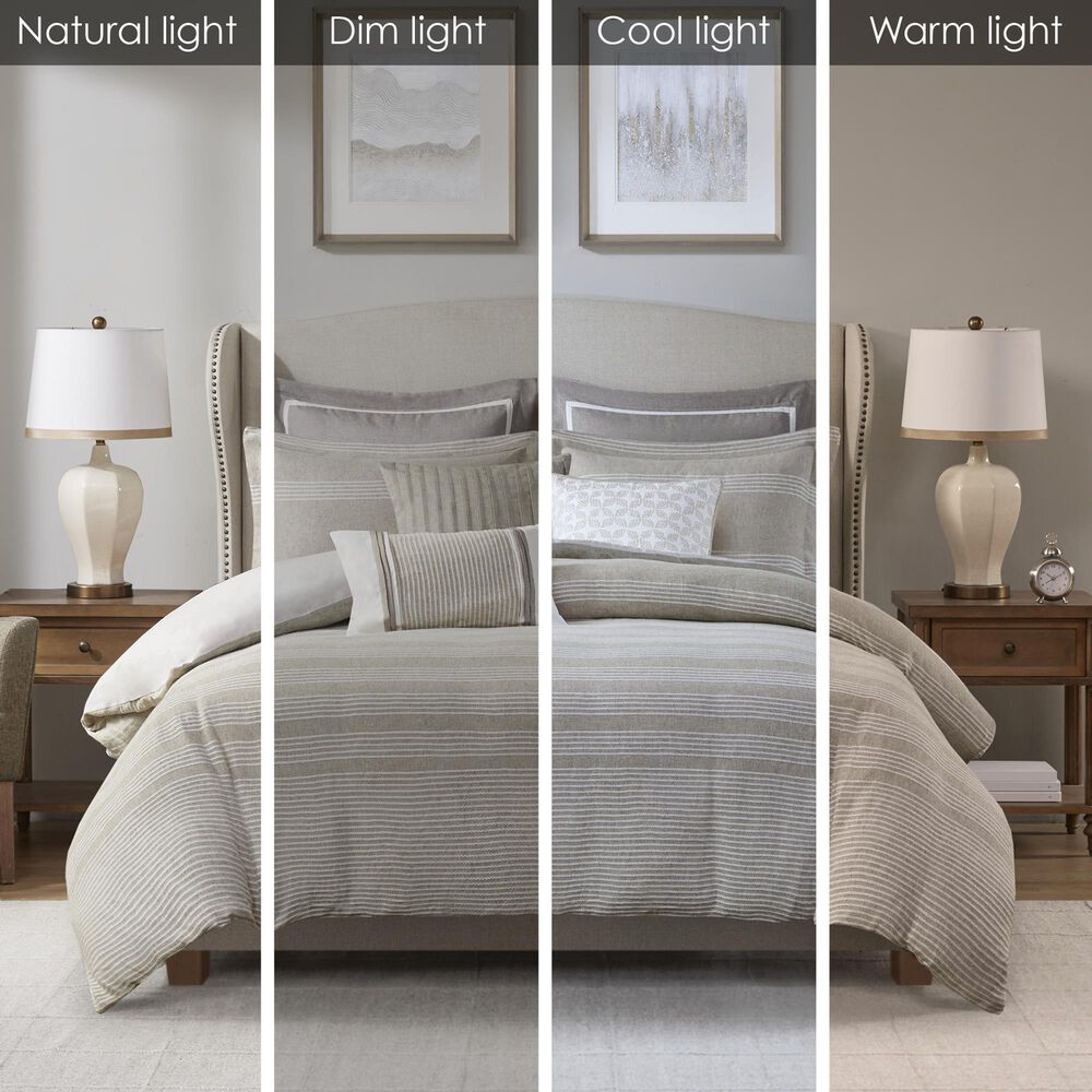 Hampton Park Carmel 9-Piece King/California King Comforter Set in Natural and Beige, , large