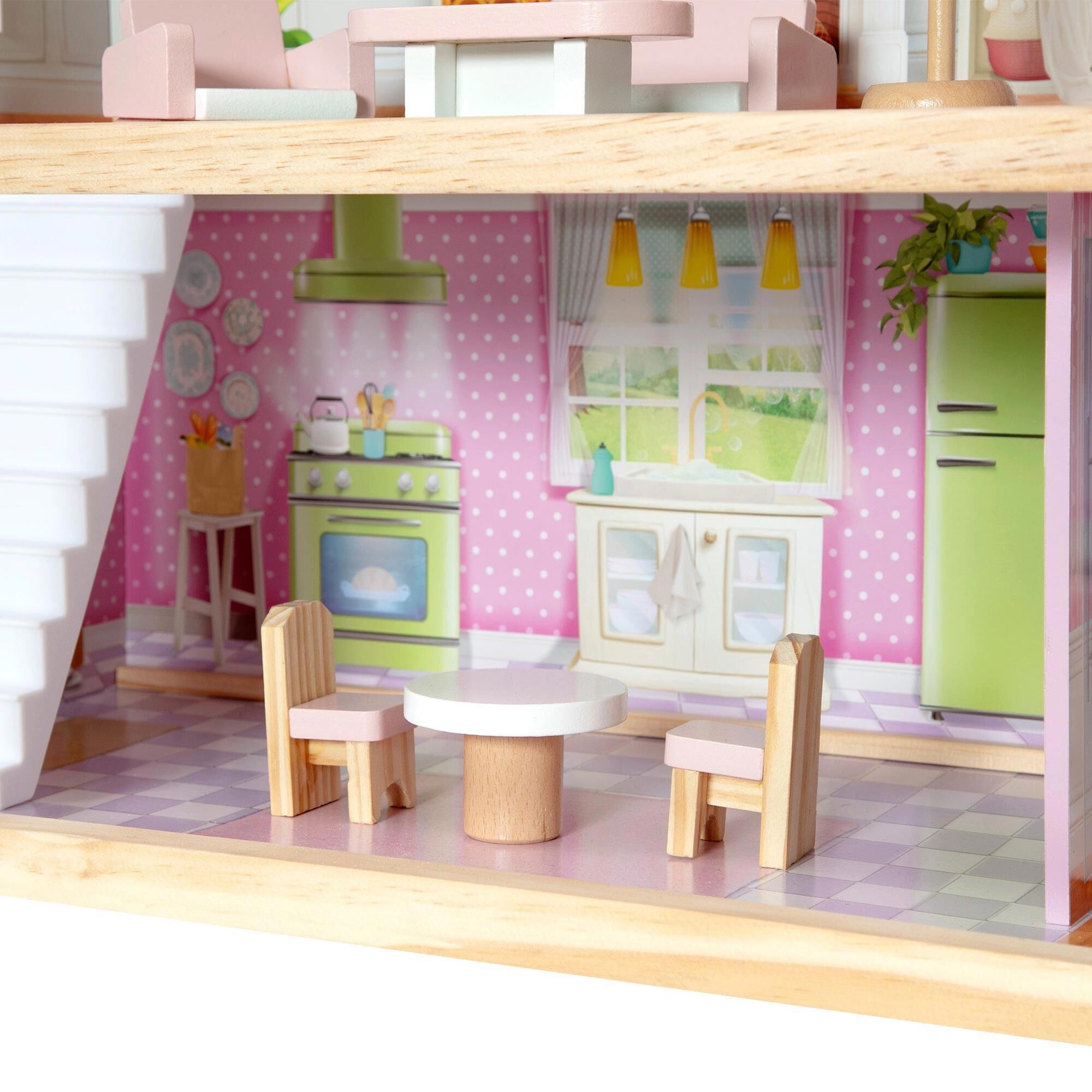 Delta Children Little Gem Dollhouse with 3-Story and 4 Rooms