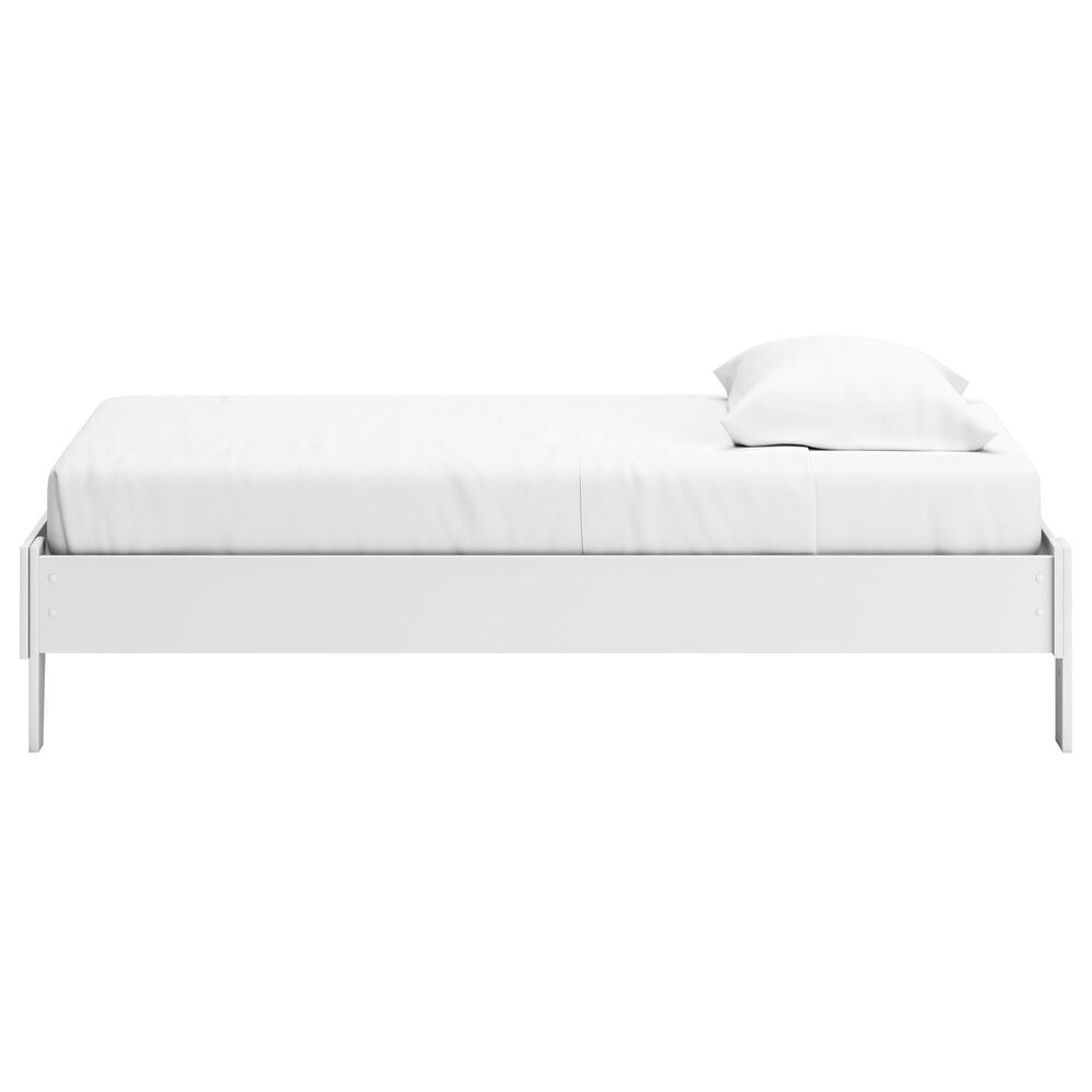 Ashley Socalle Twin Platform Bed in Matte White, , large
