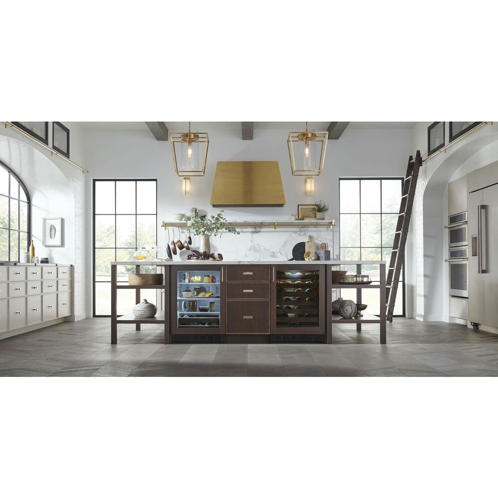 Monogram 48&quot; Wall Mounted Hood in Brass, , large