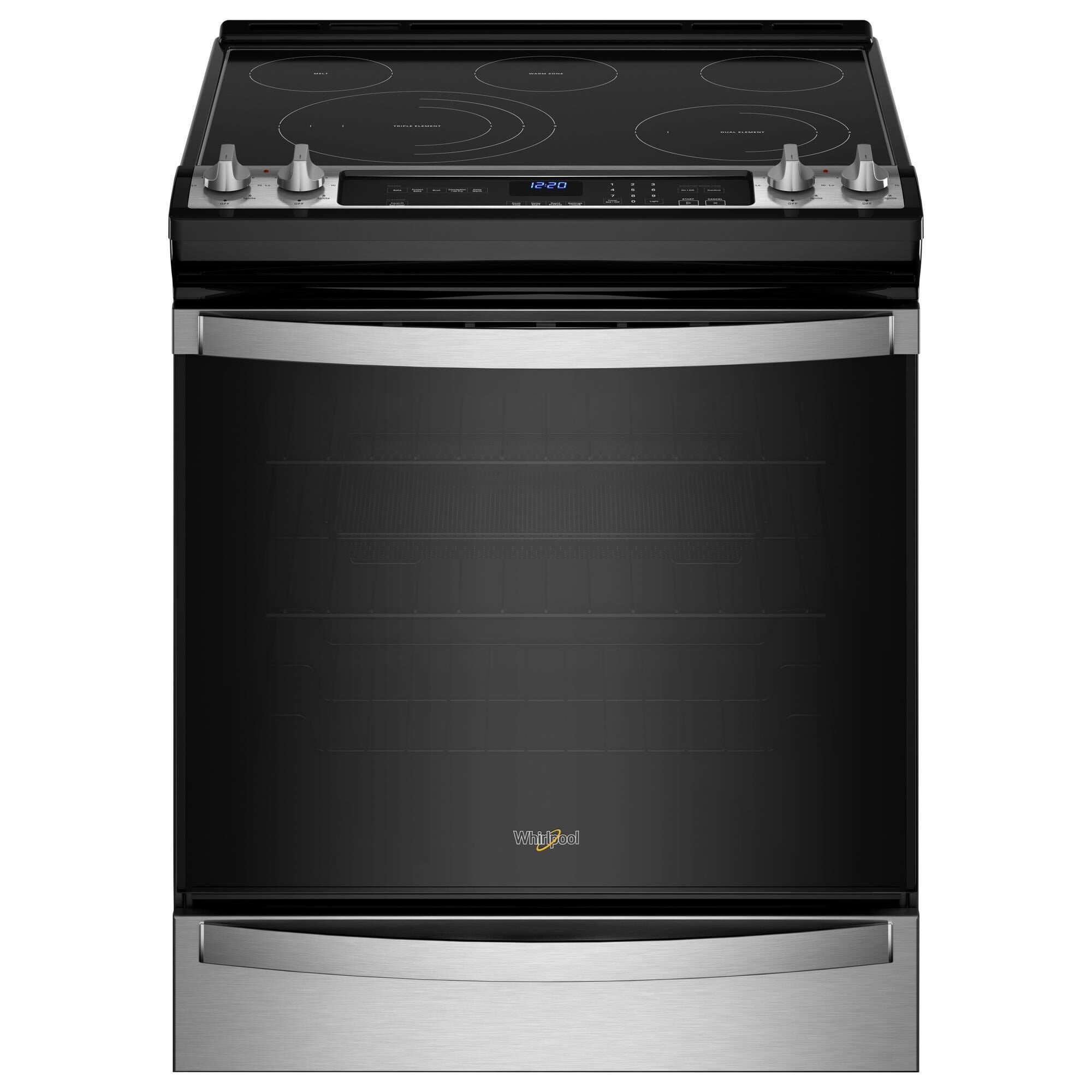 Whirlpool oven electric range top