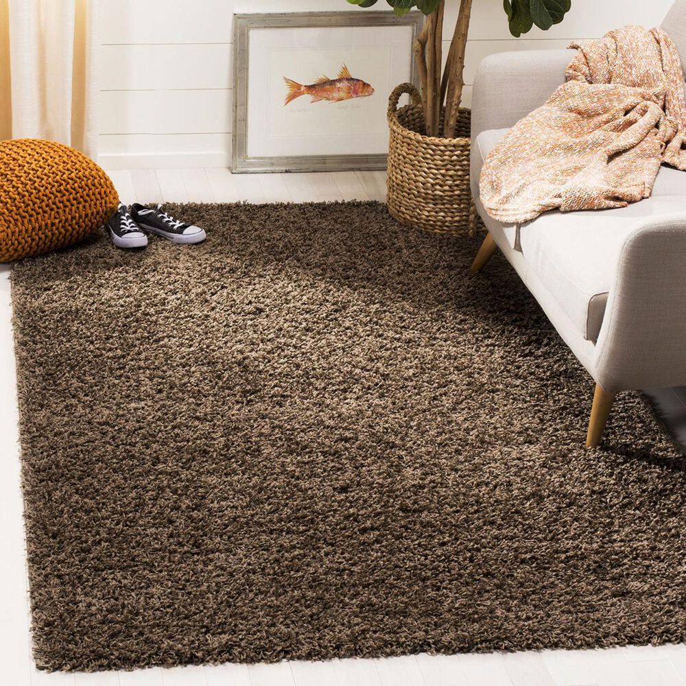 Safavieh Florida Shag SGA119T-10 10&#39; x 14&#39; Taupe Area Rug, , large