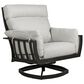 Venture Contempo and Smith Lake 5-Piece Round Firepit Chat Set in Textured Black, , large