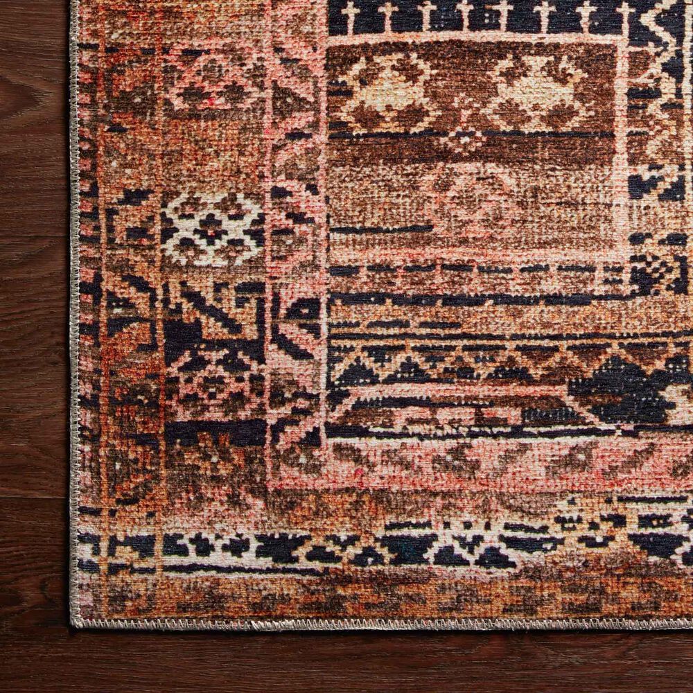 Loloi II Layla  2&#39; x 5&#39; Mocha and Blush Area Rug, , large