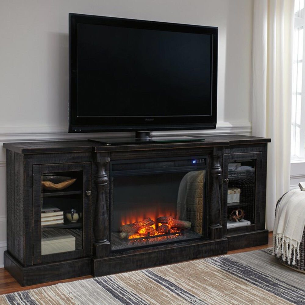 Signature Design by Ashley Electric Infrared Fireplace Insert in Black